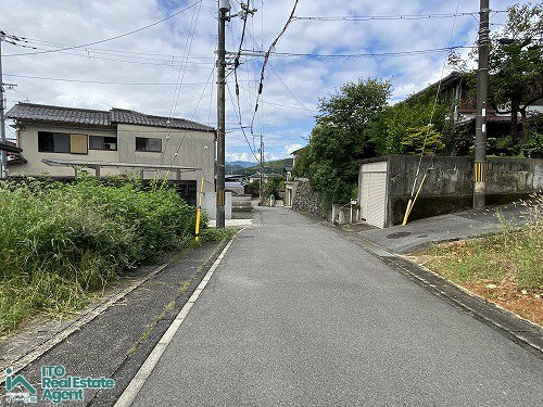 岩倉花園町 土地の前面道路含む現地写真