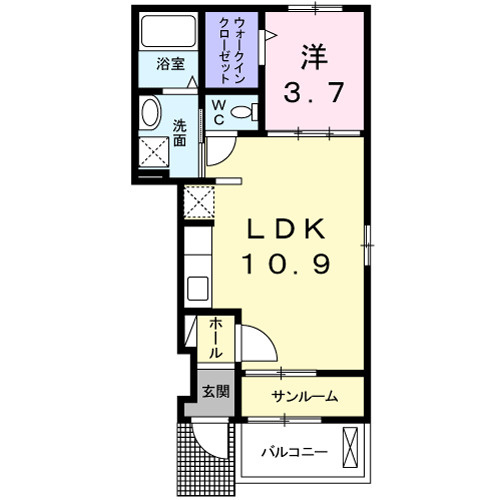アンジューの間取り