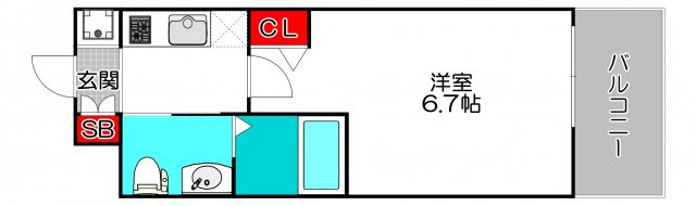 ラクラス阿倍野元町の間取り