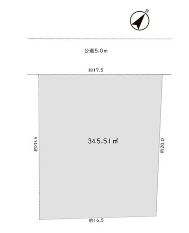鶴ヶ島市太田ヶ谷　中古売戸建の区画図