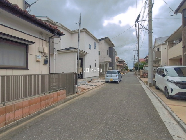 【新築分譲住宅】川越市砂新田6丁目の前面道路含む現地写真