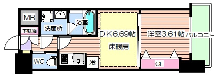 【間取り】 | 扇町公園プライマリーワン