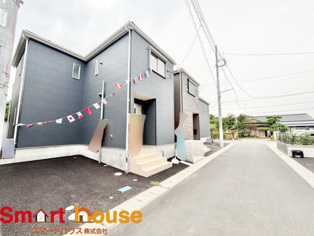 海老名市社家　新築７棟の前面道路含む現地写真