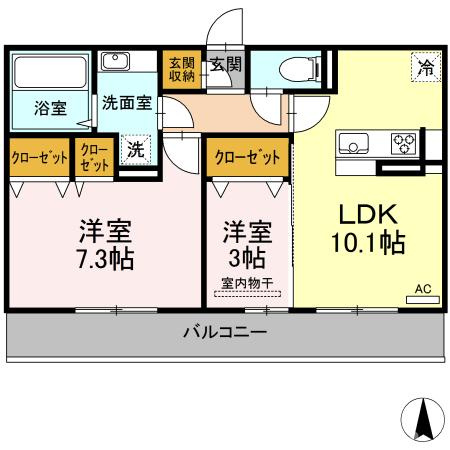 グランドゥールＳの間取り