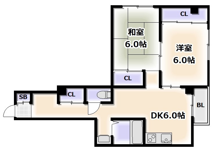 リアライズ長居の間取り