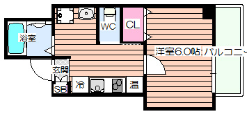 【間取り】 | みおつくし堂島Ⅱ