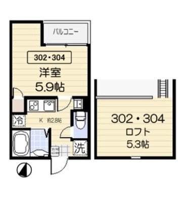 アクティ氷川台の間取り