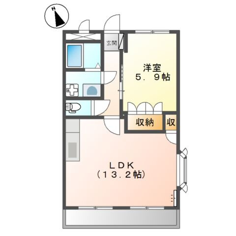 アベニール細江の間取り