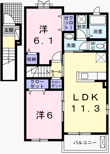 ファンターナの間取り