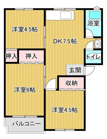 【間取り】 | サウスヒルズ由良