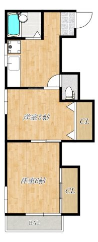 シュロスシェーンボーンの間取り|2Kタイプです☆