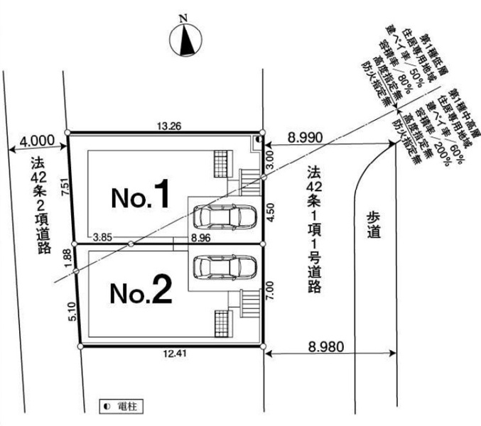 【2号棟　区画図】