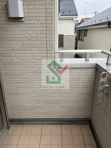 ひばりが丘戸建B棟のバルコニー