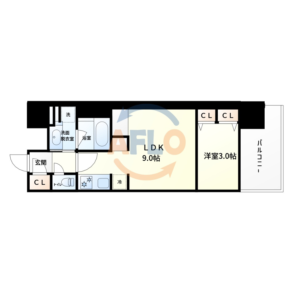 S-RESIDENCE天満橋ar　滝川小学校区の間取り|S-RESIDENCE天満橋ar　間取り