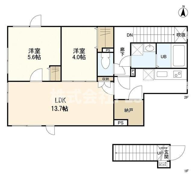 新宿区大京町の賃貸マンションの間取り