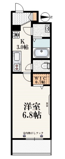 ポールＮの間取り|【間取り】　人気のフローリング