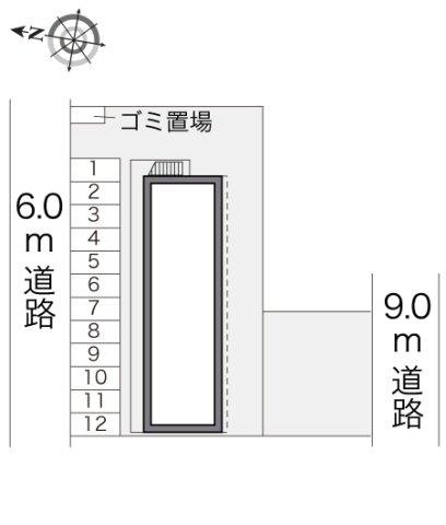レオパレス楓の区画図