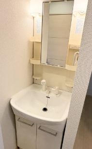 パラシオ北綾瀬の洗面所|忙しい朝には欠かせない洗面所です