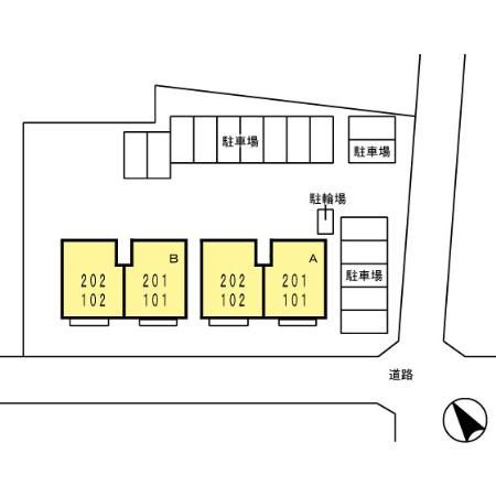 フレグラント　Ｂの区画図
