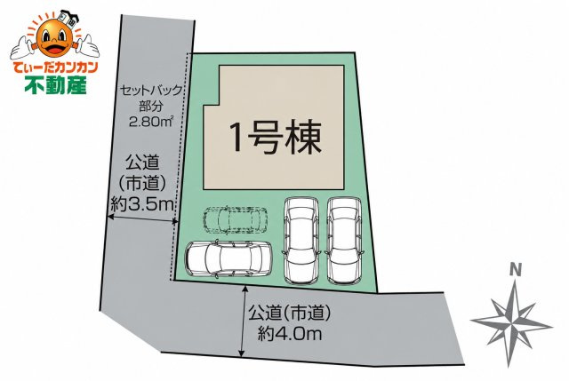 うるま市勝連内間の区画図