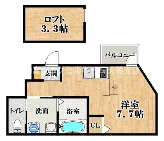 あんしん+日置荘西町08-1065の間取り