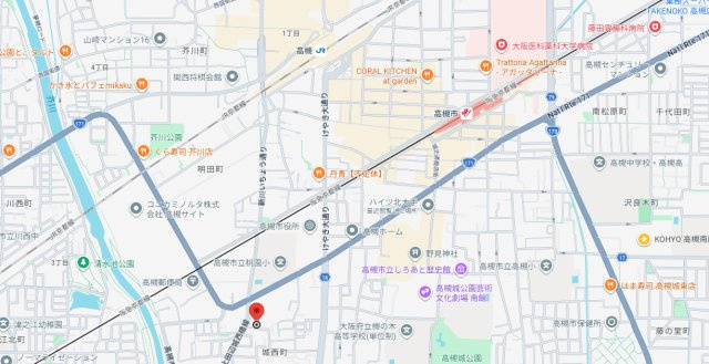 タウンコート城西の地図
