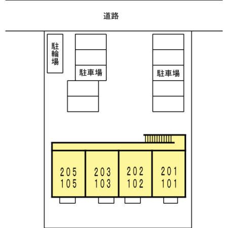 コージーコートの区画図