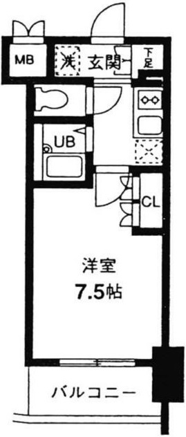 レジディア幡ヶ谷の間取り