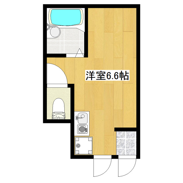 アペックス・南小岩の間取り|１R☆インターネット無料！