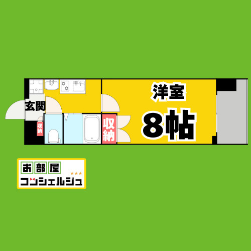 パルティール上前津の間取り