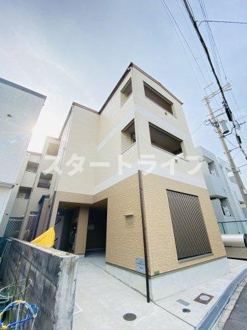 大阪市東淀川区柴島２丁目のアパートの外観