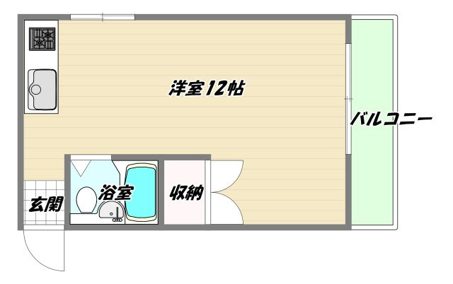 大阪市東淀川区西淡路４丁目の賃貸マンションの間取り
