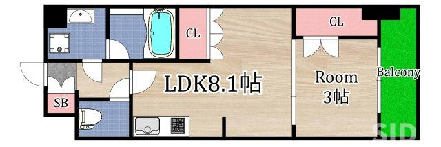【間取り】 | ウエリスアーバン守口