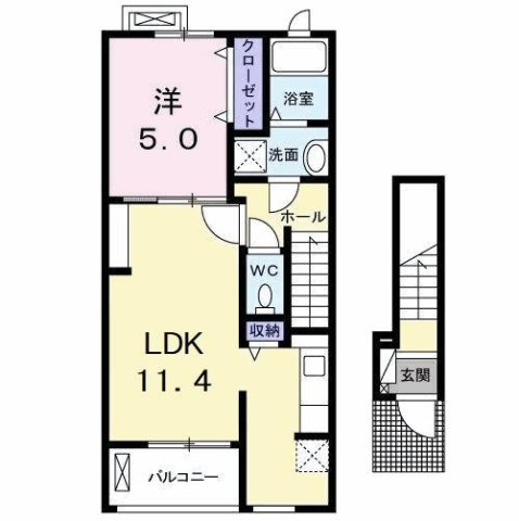 【間取り】 | クラール名東イースト　Ｃ