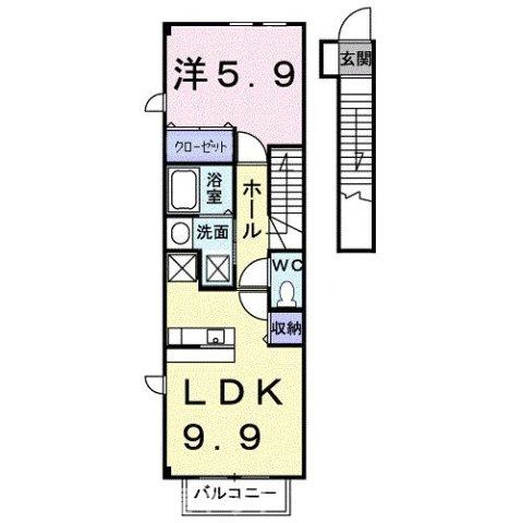 【間取り】 | サニーサイド　ハウス　森　Ａ