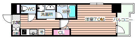 【間取り】 | フェールヴィル阿波座