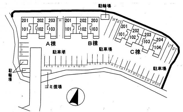 ラ・ベレッツァⅢの区画図