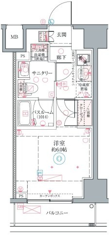クレヴィスタ横浜関内Ⅱの間取り