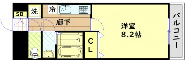 【間取り】 | メルクリオール難波