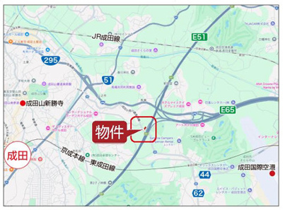 【地図】 | 成田市山之作　事業用地