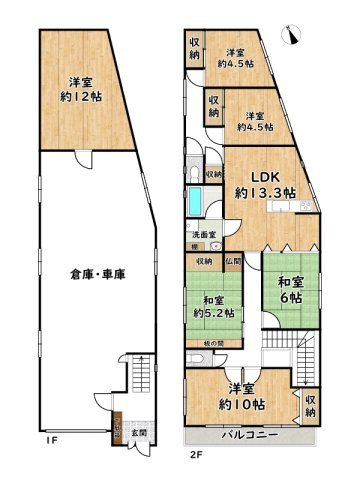 姫路市辻井1丁目/中古戸建の間取り