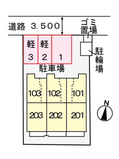 セレノ東雲の区画図