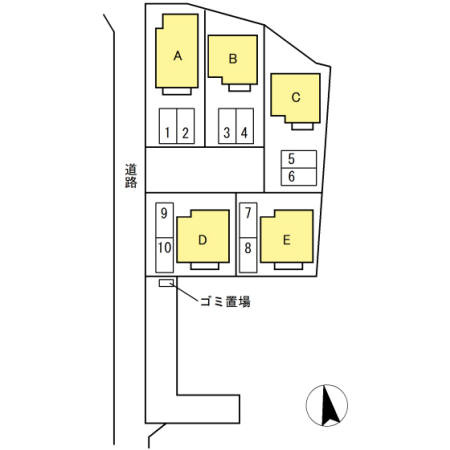 プルミエール太田 C棟の区画図