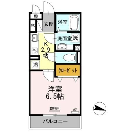 フラット明大前の間取り
