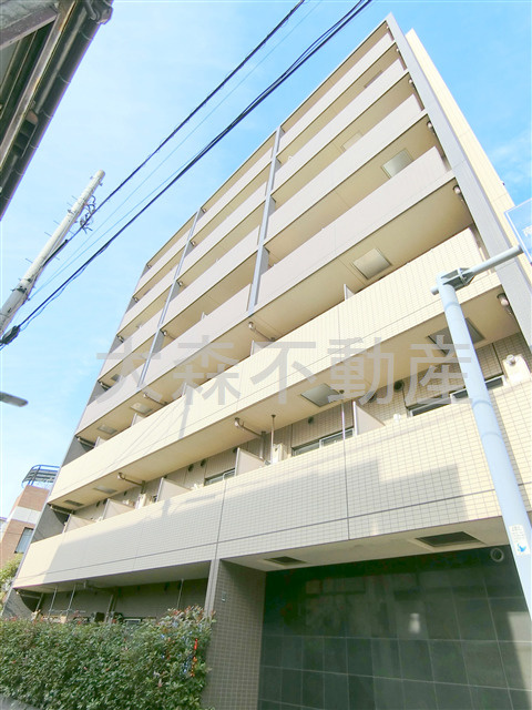 コンシェリア大森withの外観|2013年8月築　RC鉄筋コンクリート造地上7階建て1K～2LDK総戸数41戸の
分譲賃貸マンション　JR京浜東北線大森駅最寄りの東京都大田区南馬込3丁目