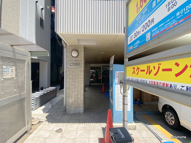 クレイドル森之宮のエントランス