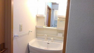 忙しい朝には欠かせない洗面所です
