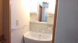 忙しい朝には欠かせない洗面所です