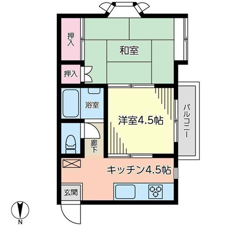 ファミーユ井土ヶ谷の間取り