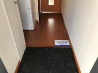 収納もある玄関です
